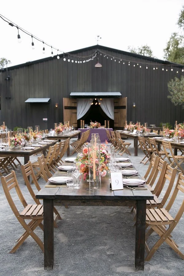 Outdoor Dining with Custom Farm Tables